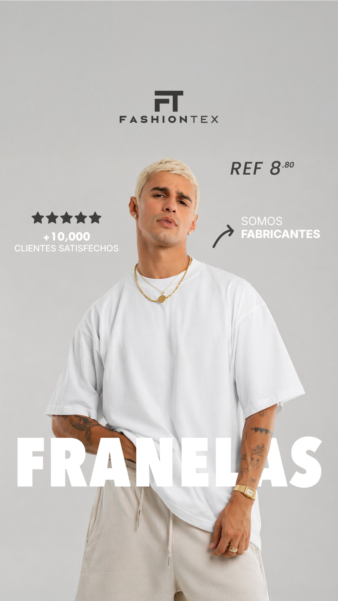 Fashiontex oversized t-shirt ad