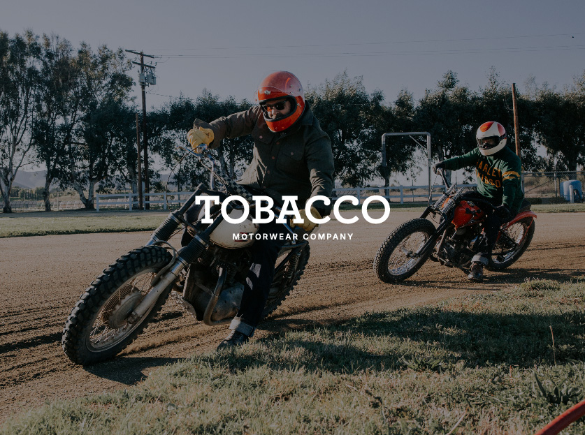 Tobacco Motorwear creative work